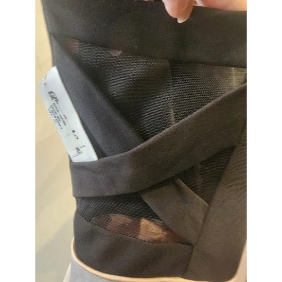 Blondie Nites One Shoulder Cocktail Dress Black Champagne Satin Teens 11 NWT - Picture 7 of 11